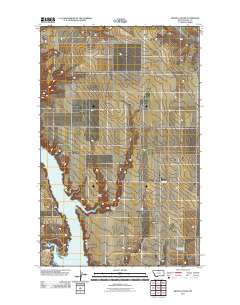 Kiehns Coulee 2011 topographic map thumbnail