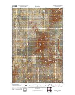 Goose Bill Butte 2011 topographic map thumbnail