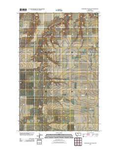 Goose Bill Butte NW 2011 topographic map thumbnail