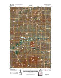 Miles Butte 2011 topographic map thumbnail