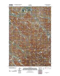 Jack Creek 2011 topographic map thumbnail