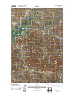 Melstone 2011 topographic map thumbnail