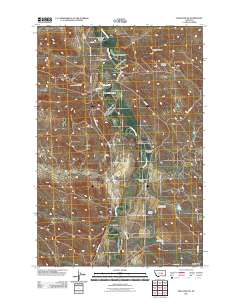 Melstone NE 2011 topographic map thumbnail