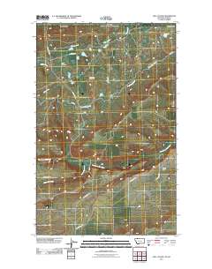 Hall Coulee 2011 topographic map thumbnail