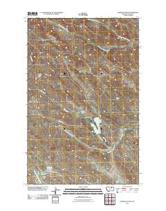 Hardpan Coulee 2011 topographic map thumbnail