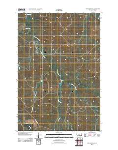 Piney Butte SW 2011 topographic map thumbnail