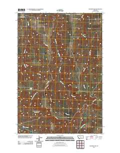 Mossmain SW 2011 topographic map thumbnail