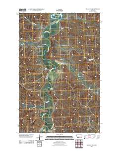 Nelson Coulee 2011 topographic map thumbnail