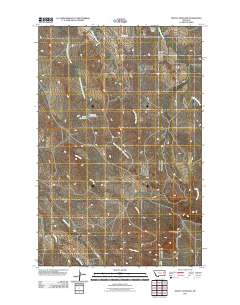 Mount Antelope 2011 topographic map thumbnail