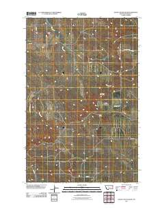 Olson Coulee South 2011 topographic map thumbnail