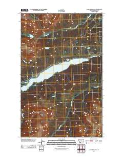 Lake Sherburne 2011 topographic map thumbnail