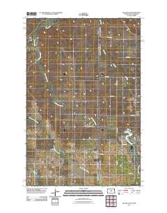 Odland Dam 2011 topographic map thumbnail