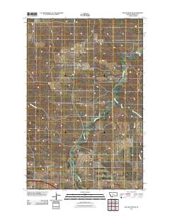 Odland Dam SW 2011 topographic map thumbnail