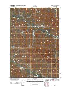 Maxwell Butte 2011 topographic map thumbnail