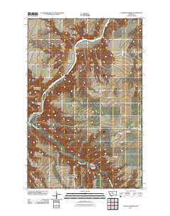 Lander Crossing 2011 topographic map thumbnail