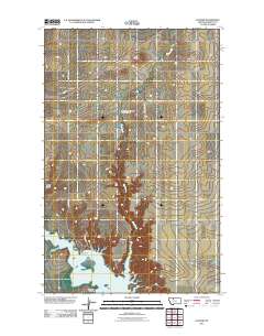 Lothair 2011 topographic map thumbnail