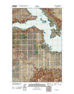 Lothair SW 2011 topographic map thumbnail