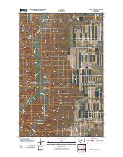 Spring Coulee 2011 topographic map thumbnail