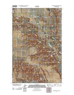 Telescope Coulee 2011 topographic map thumbnail