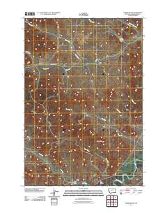 Yarger Butte 2011 topographic map thumbnail