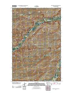 White Man Coulee 2011 topographic map thumbnail