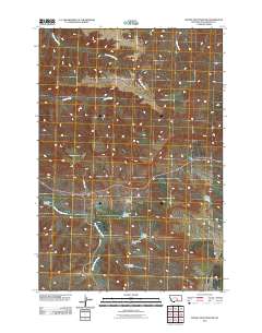 Woody Mountain NW 2011 topographic map thumbnail