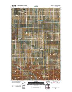 Square Butte SE 2011 topographic map thumbnail