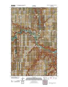 Timber Coulee North 2011 topographic map thumbnail