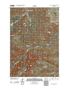 Woody Mountain 2011 topographic map thumbnail