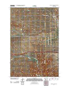 Milligan Canyon 2011 topographic map thumbnail