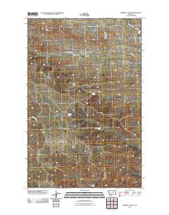 Whiskey Coulee 2011 topographic map thumbnail