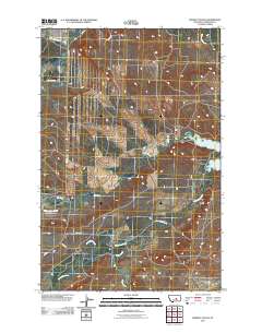 Winnett South 2011 topographic map thumbnail
