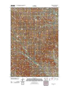 Kinsey NW 2011 topographic map thumbnail
