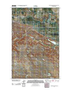 Threemile Reservoir 2011 topographic map thumbnail