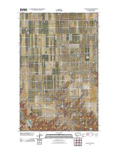 Austin Coulee 2011 topographic map thumbnail