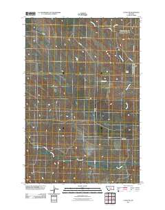 Lavina NW 2011 topographic map thumbnail