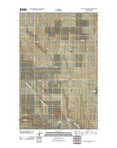 Antelope Coulee SE 2011 topographic map thumbnail