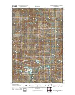 Antelope Creek Reservoir 2011 topographic map thumbnail