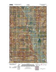 Cabarett Coulee 2011 topographic map thumbnail