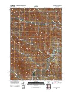 Cabin Creek NE 2011 topographic map thumbnail