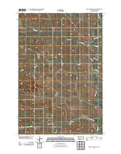 Bracket Butte SE 2011 topographic map thumbnail