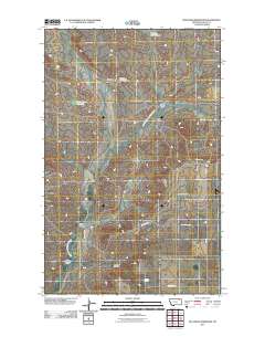 Bullhead Reservoir 2011 topographic map thumbnail