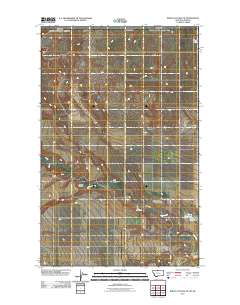 Bobcat Coulee NE 2011 topographic map thumbnail