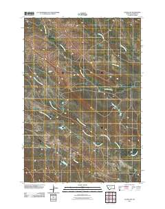 Alzada NW 2011 topographic map thumbnail
