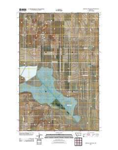 Benton Lake East 2011 topographic map thumbnail
