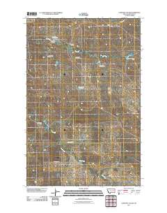 Cemetery Coulee 2011 topographic map thumbnail