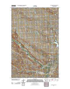 Button Butte 2011 topographic map thumbnail