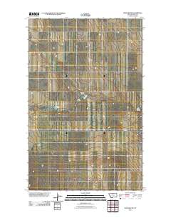 Rudyard NW 2011 topographic map thumbnail