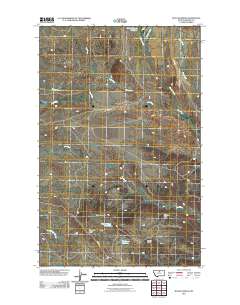Runyan Bench 2011 topographic map thumbnail