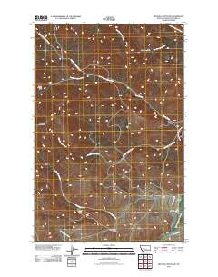 Mitchell Mountain 2011 topographic map thumbnail